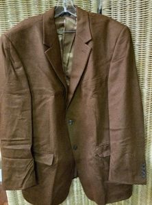 T. Harris London Brown Wool/Silk/Cashmere Blazer Jacket Sports Coat Size 44R